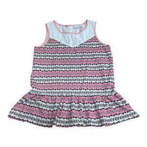 Matilda Jane POGO TANK 12 Girl's Pink Peplum Top Tween The Adventure Begins